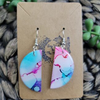 Pink & Blue Semicircles