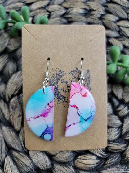 Pink & Blue Semicircles