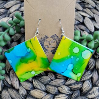 Blue, Green & Yellow Diamonds