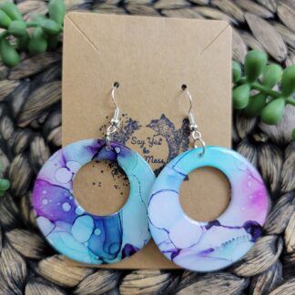 Purple & Blue off-center Cutouts