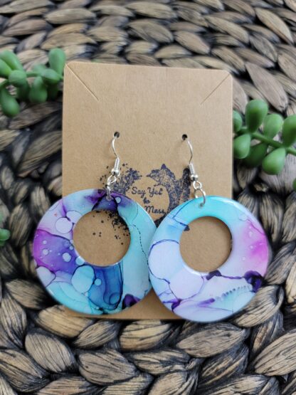 Purple & Blue off-center Cutouts