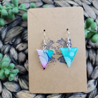 Light Blue & Pink Triangles