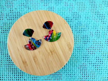 Semi-circle inspired drop studs - Image 2