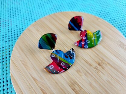 Semi-circle inspired drop studs