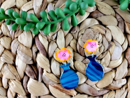 Flowers in Blue Vase