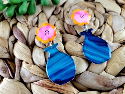 Flowers in Blue Vase - Image 2