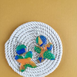 Four-pointed Star Drop Studs