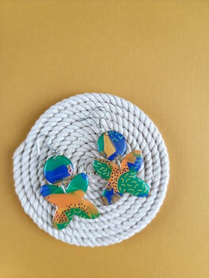 Four-pointed Star Drop Studs