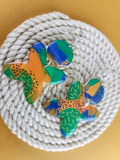 Four-pointed Star Drop Studs - Image 2