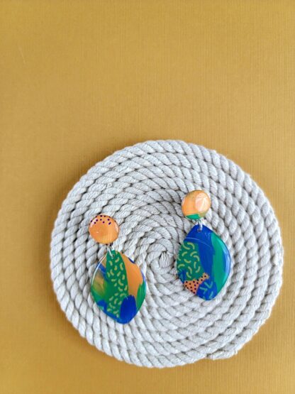 Pointed Oval Drop Studs