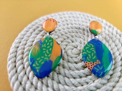 Pointed Oval Drop Studs - Image 2