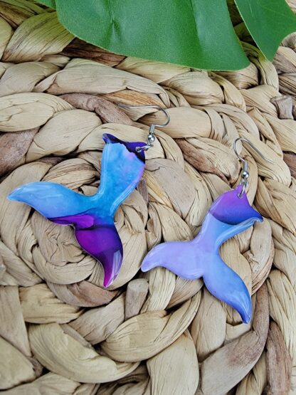 Blue and purple mermaid tails