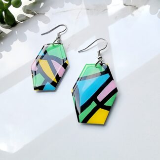 Stained Glass Hexagons