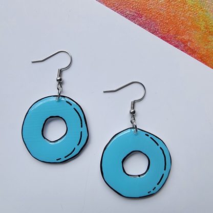 Abstract Round Cut-out - Blue