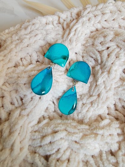 Blue Mini Drop Studs