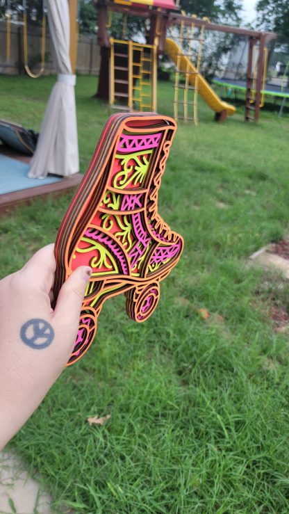 Made-to-order Rollerskate Mandala Art - Image 2