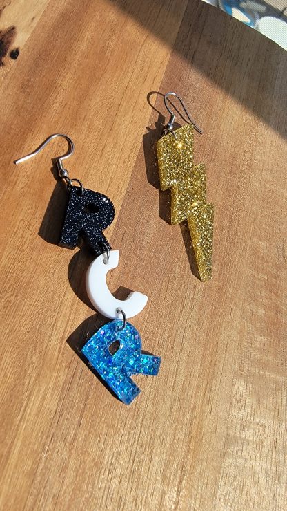 RCR & Lighting Bolt Earrings - Image 2