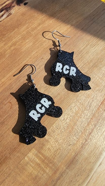 RCR Black Skate Earrings - Image 2